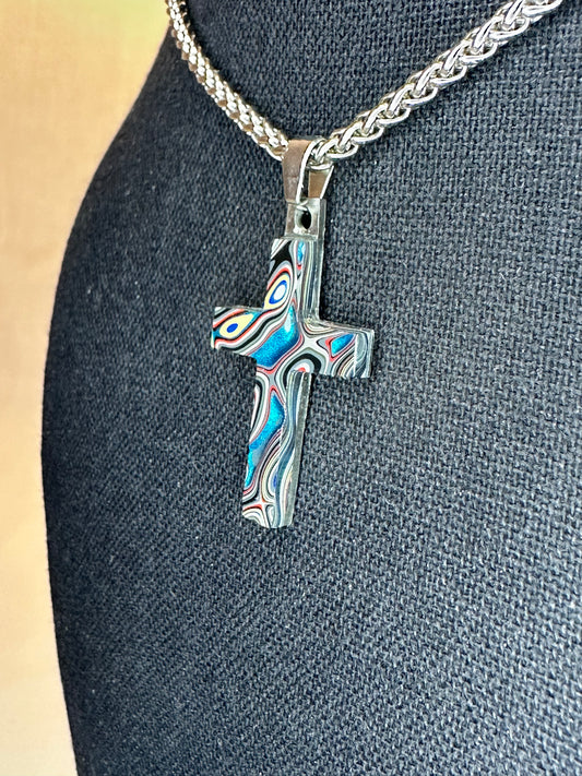 Fordite Cross "Aaron"