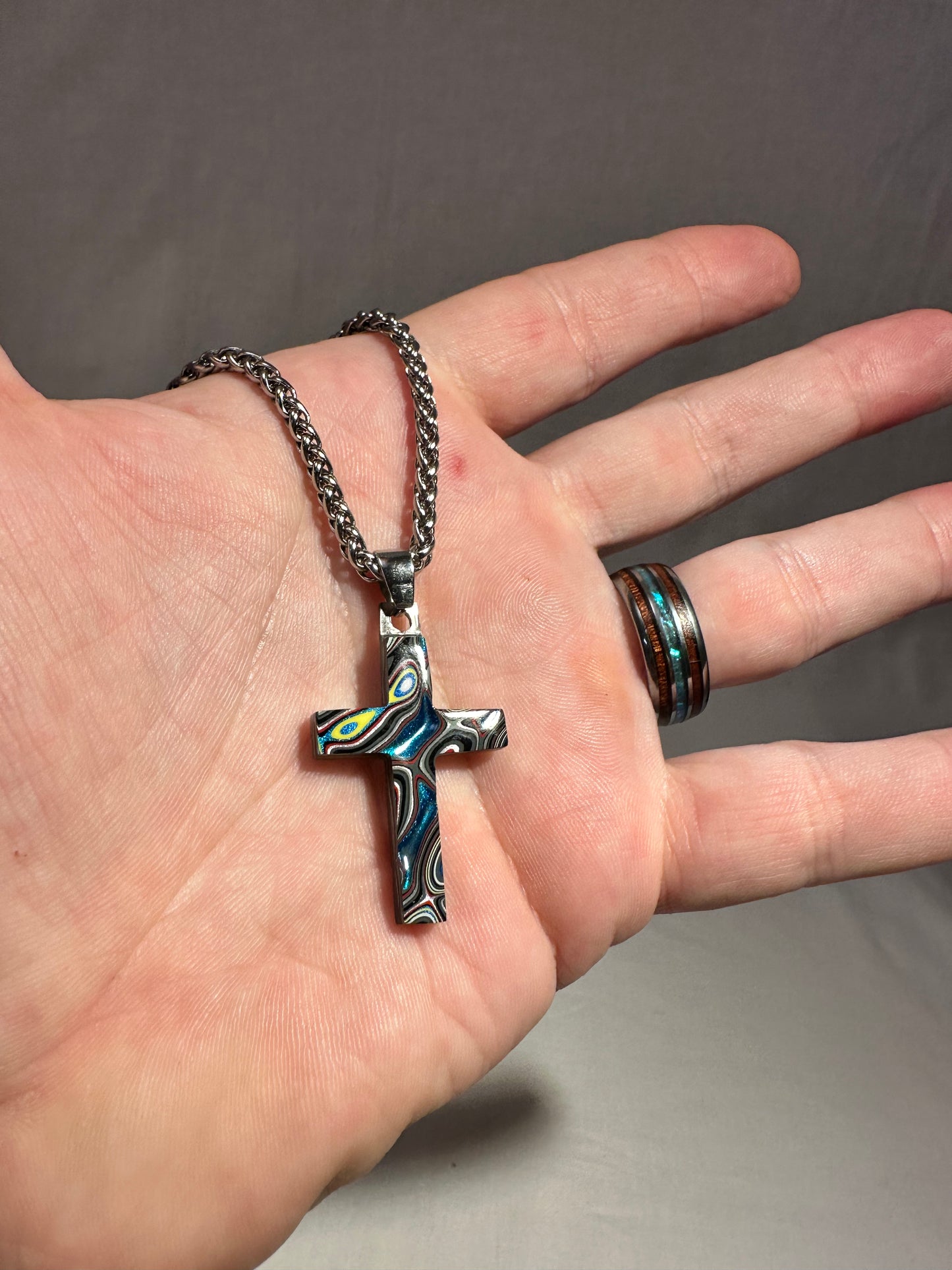 Fordite Cross "Aaron"
