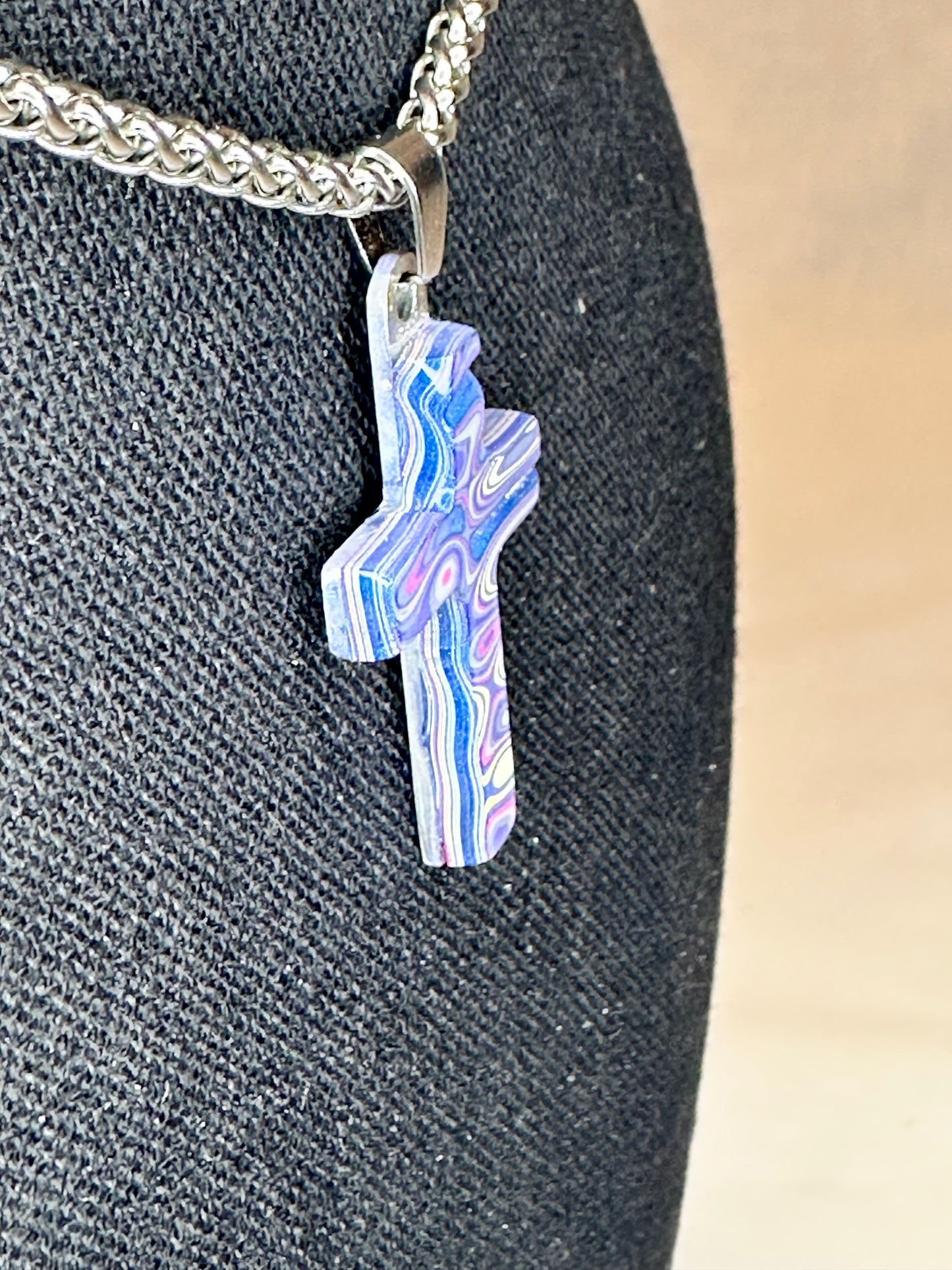 Fordite Cross "Abaddon"