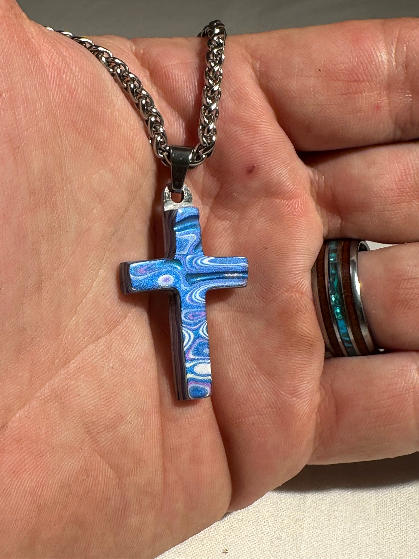 Fordite Cross "Abaddon"