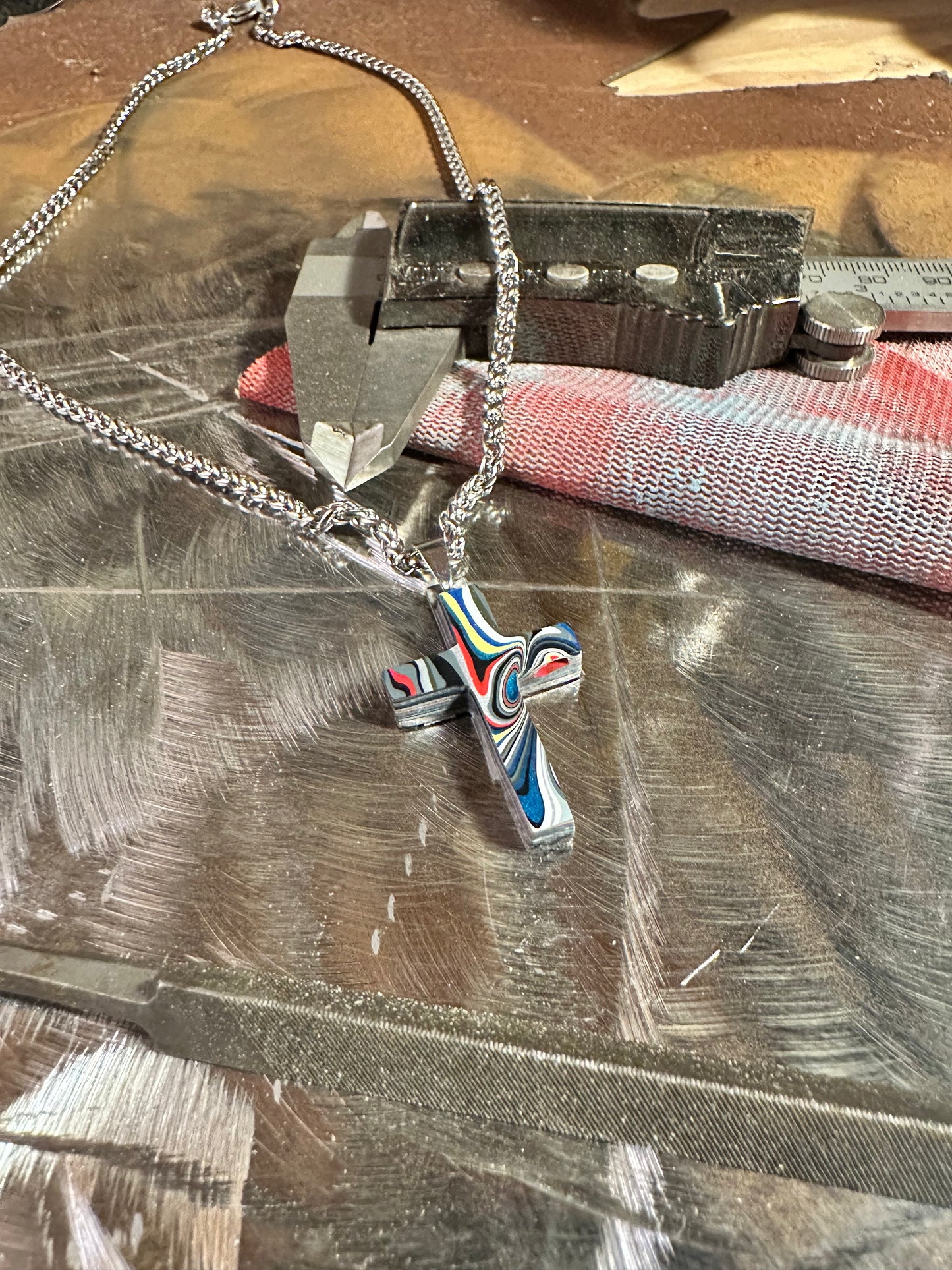 Fordite Cross "Abda"
