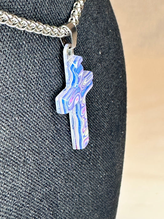 Fordite Cross "Abaddon"