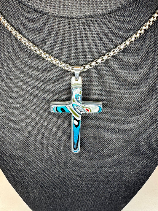 Fordite Cross "Abagtha"