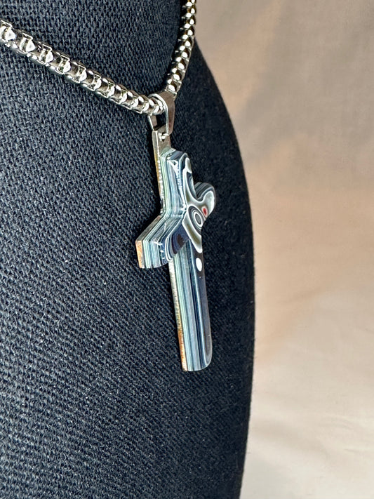 Fordite Cross "Abagtha"