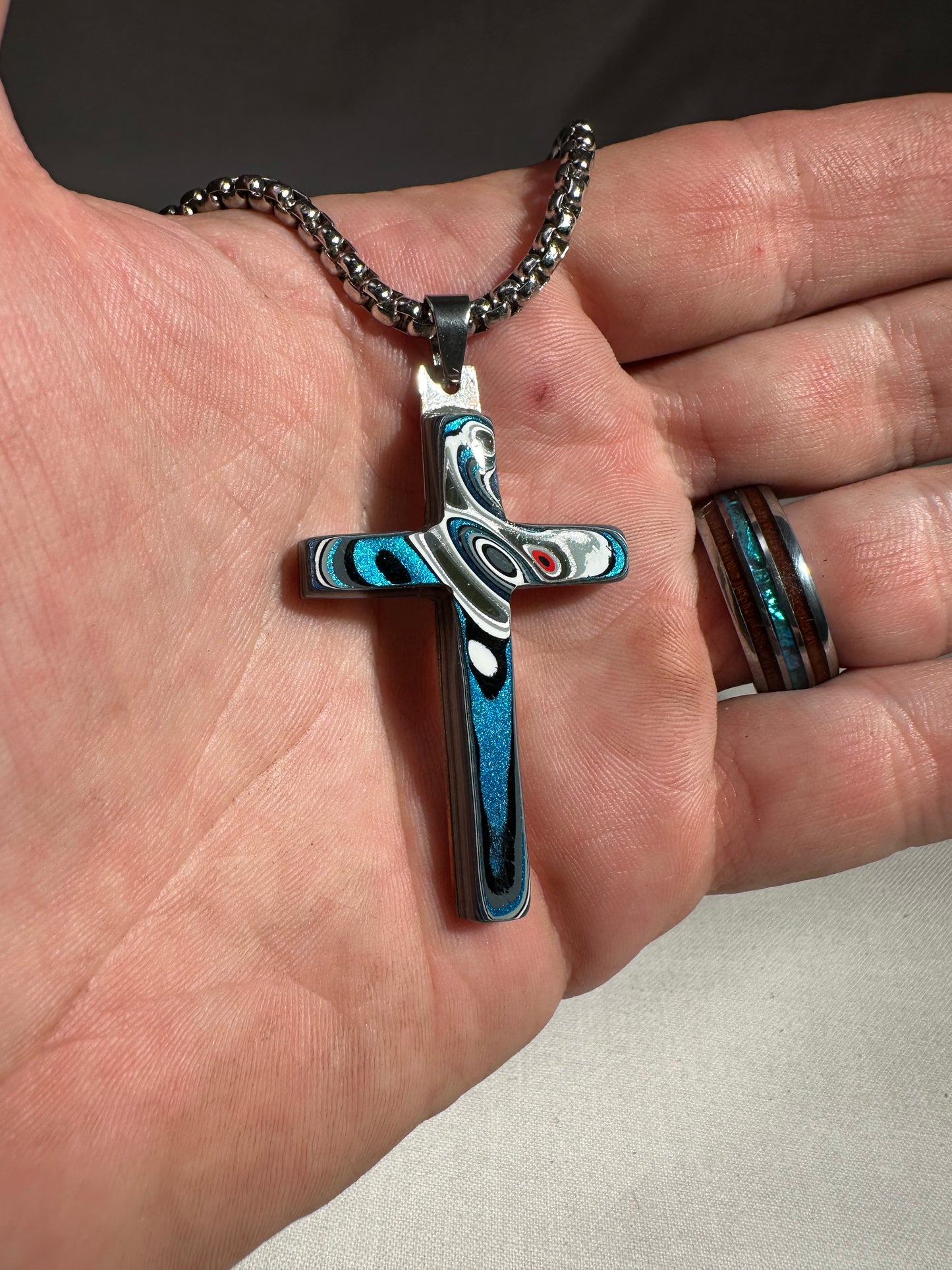 Fordite Cross "Abagtha"