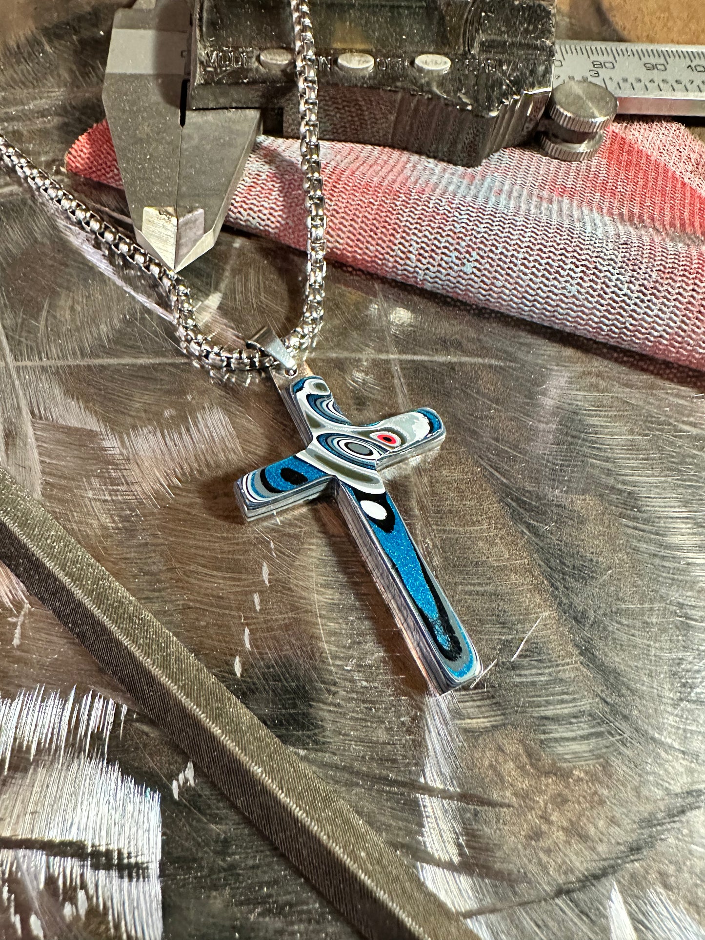 Fordite Cross "Abagtha"