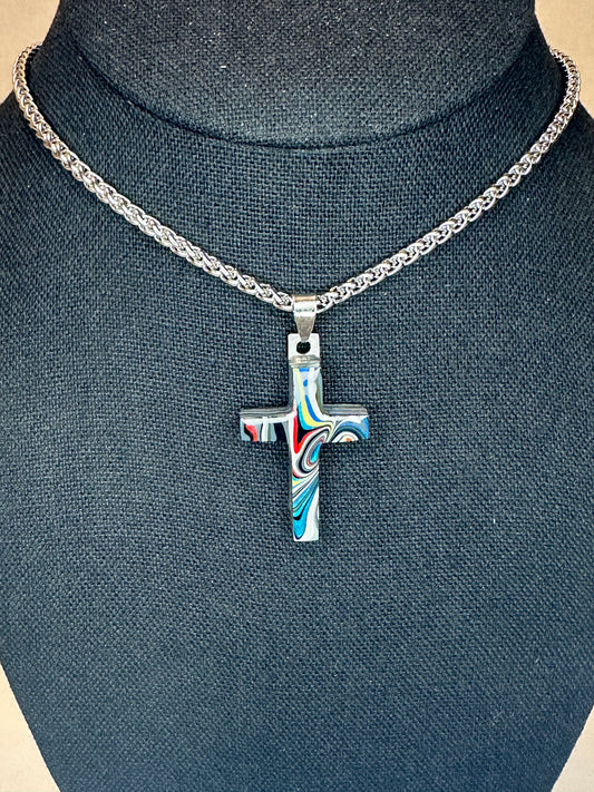 Fordite Cross "Abda"
