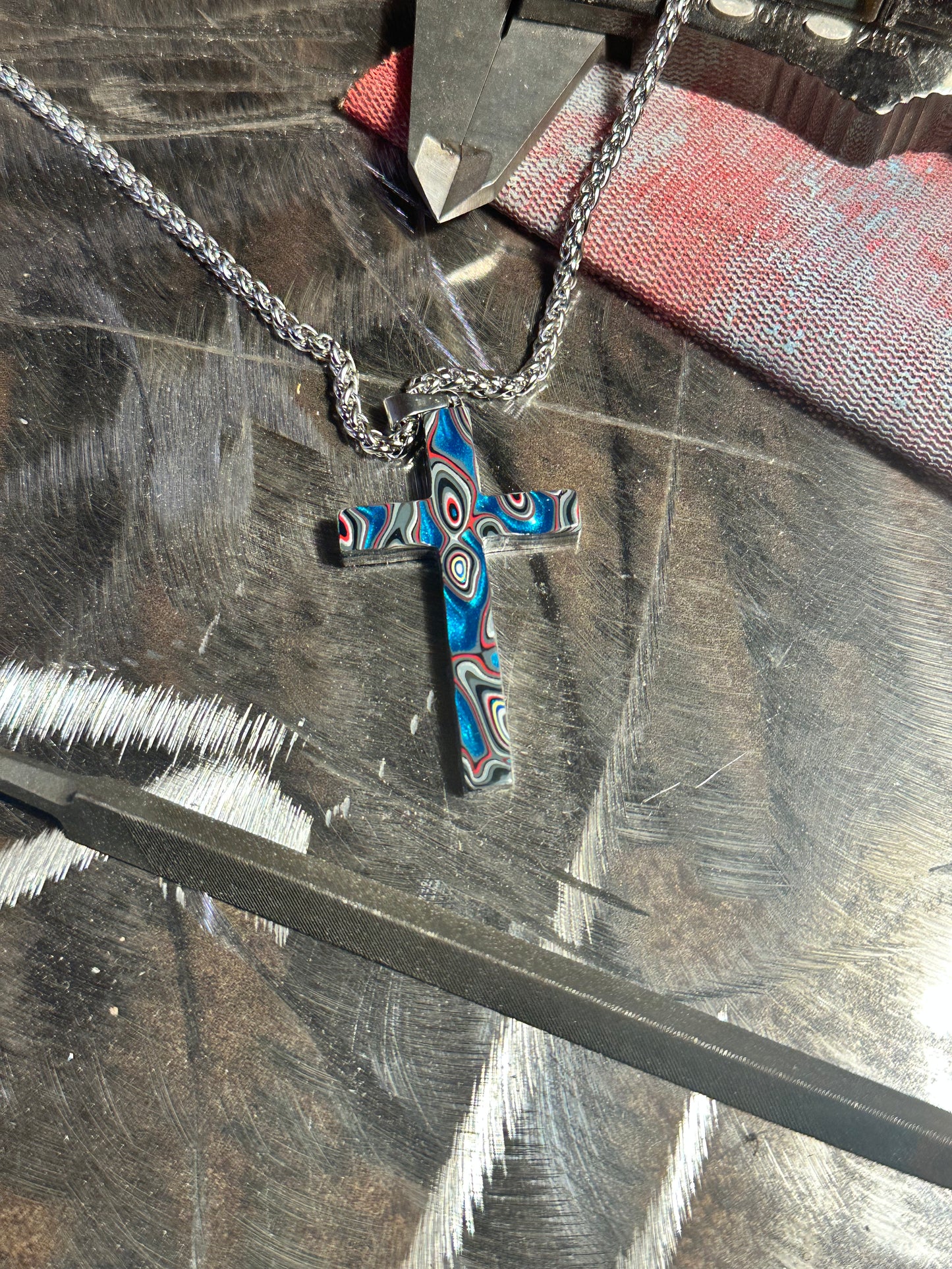 Fordite Cross "Abel"