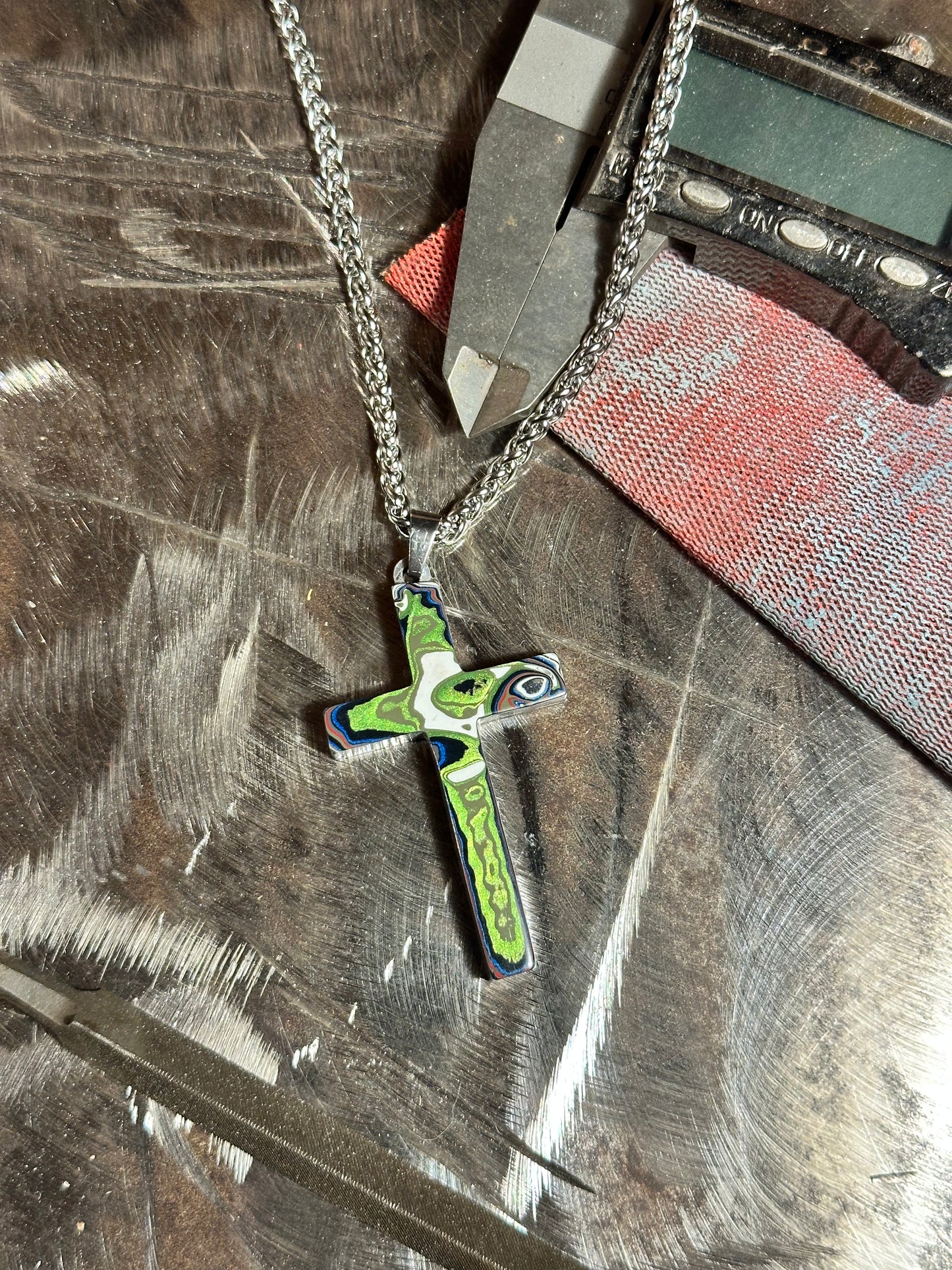 Fordite Cross "Abiathar"