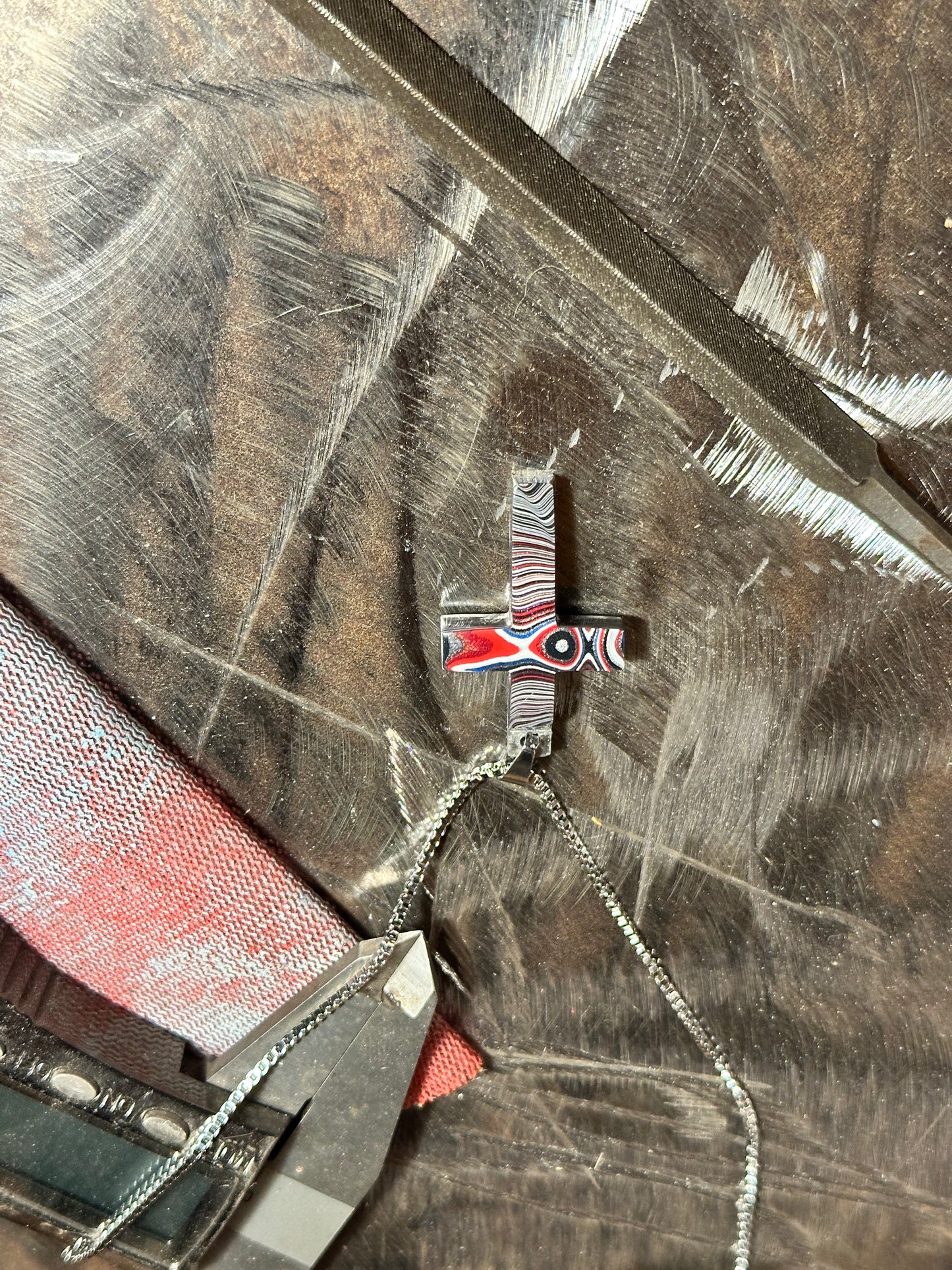 Fordite Cross "Abijah"