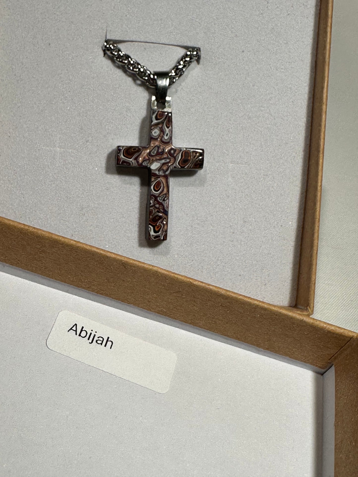 Fordite Cross "Abijah"