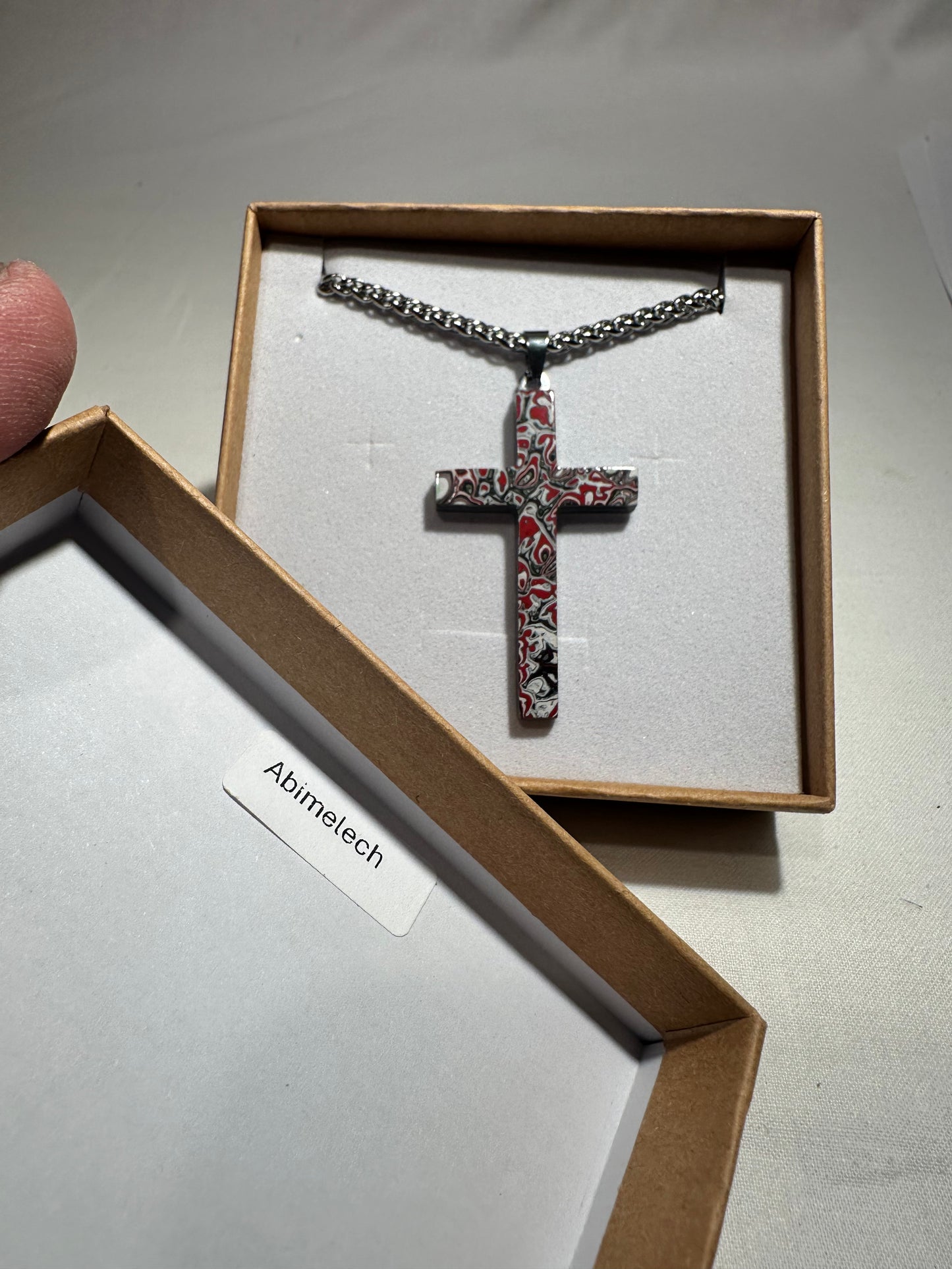 Fordite Cross "Abishai"