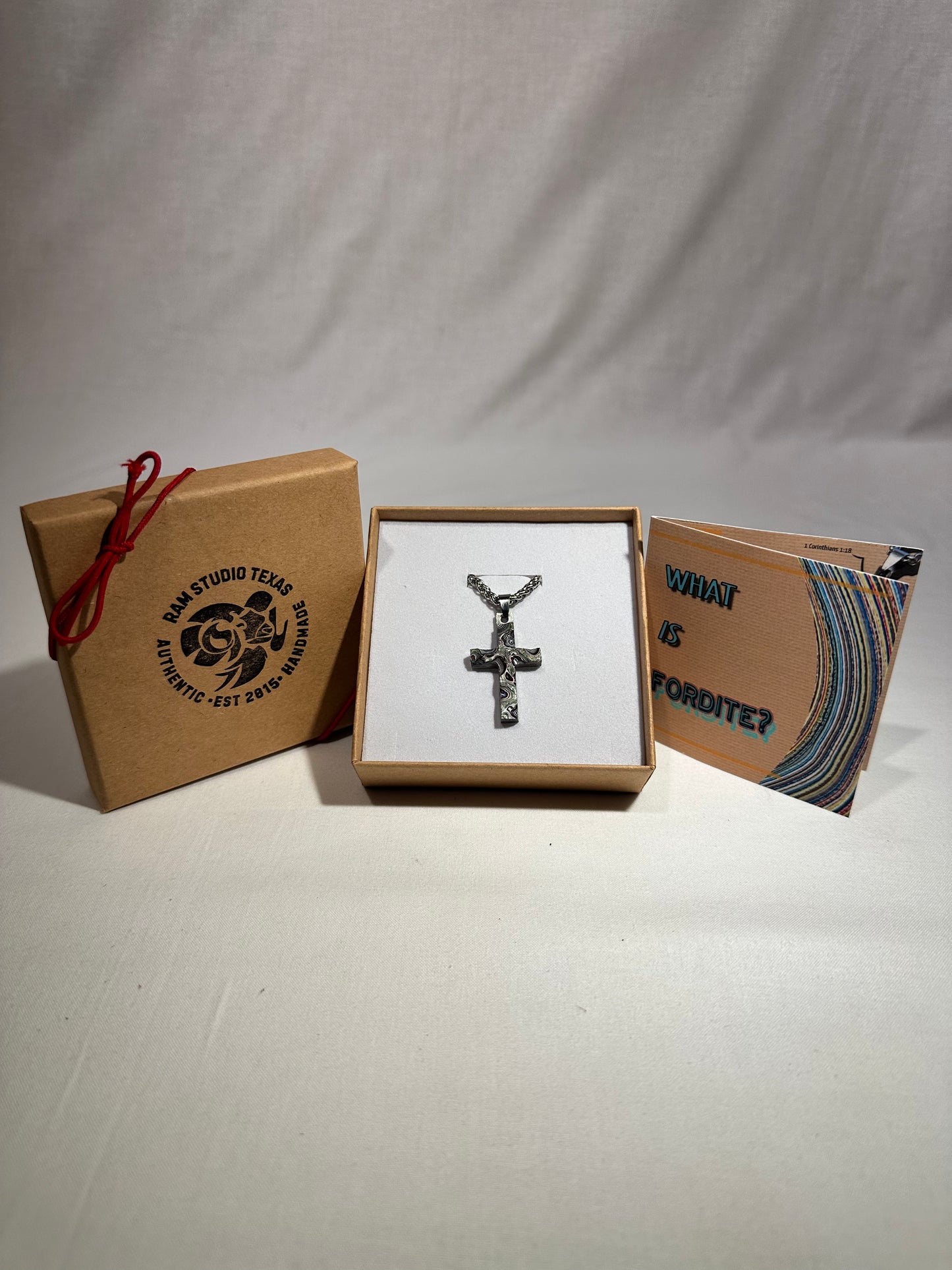 Fordite Cross "Abishai"