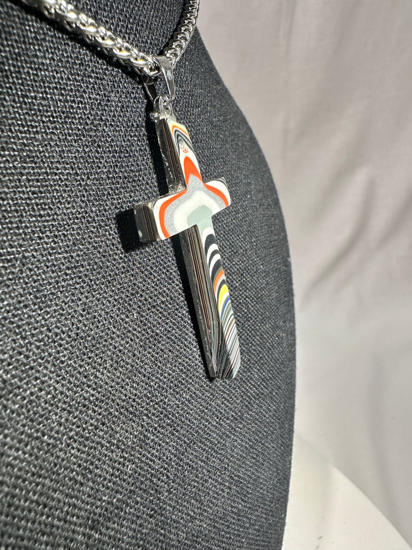 Fordite Cross "Abner"