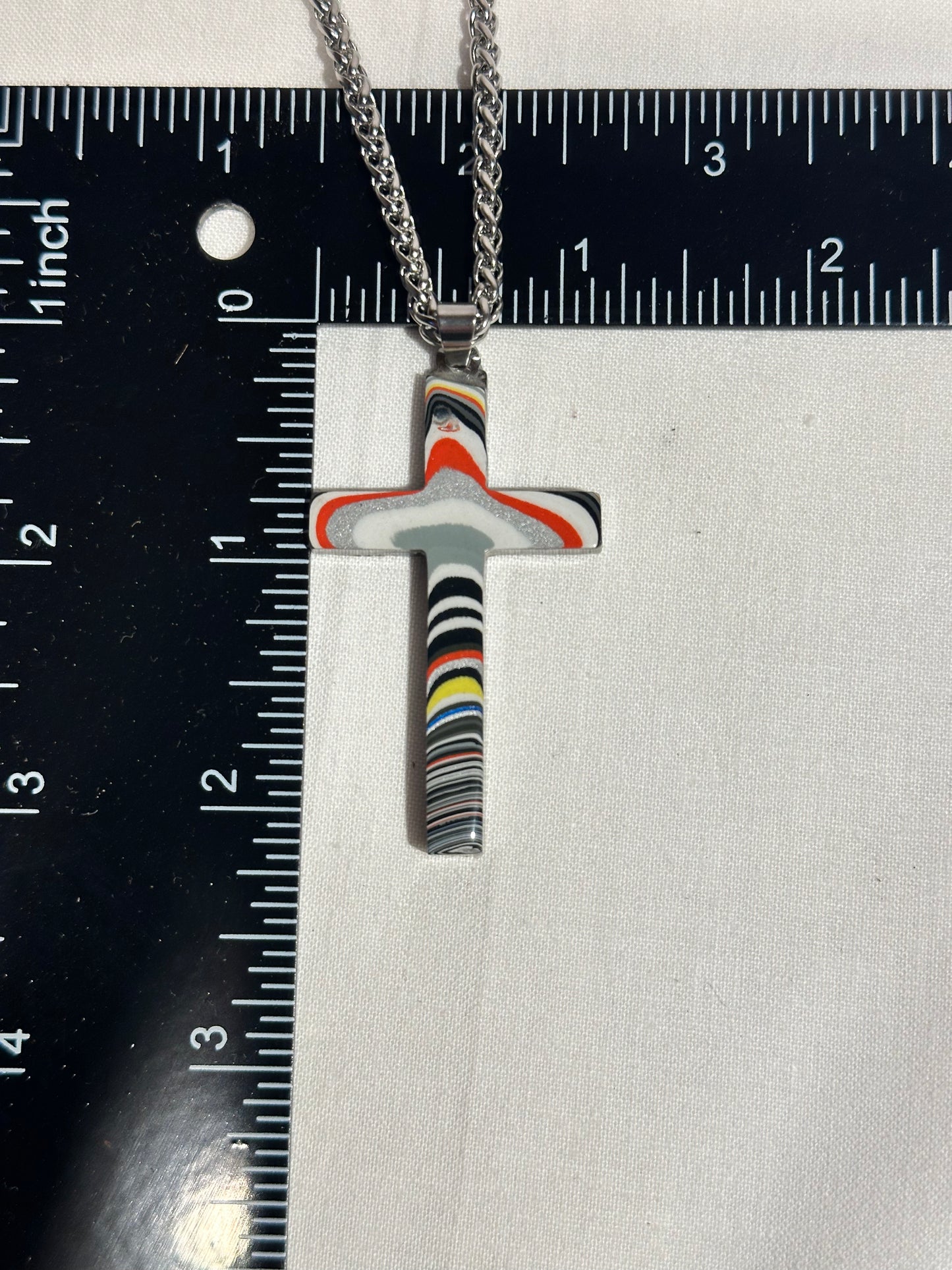 Fordite Cross "Abner"