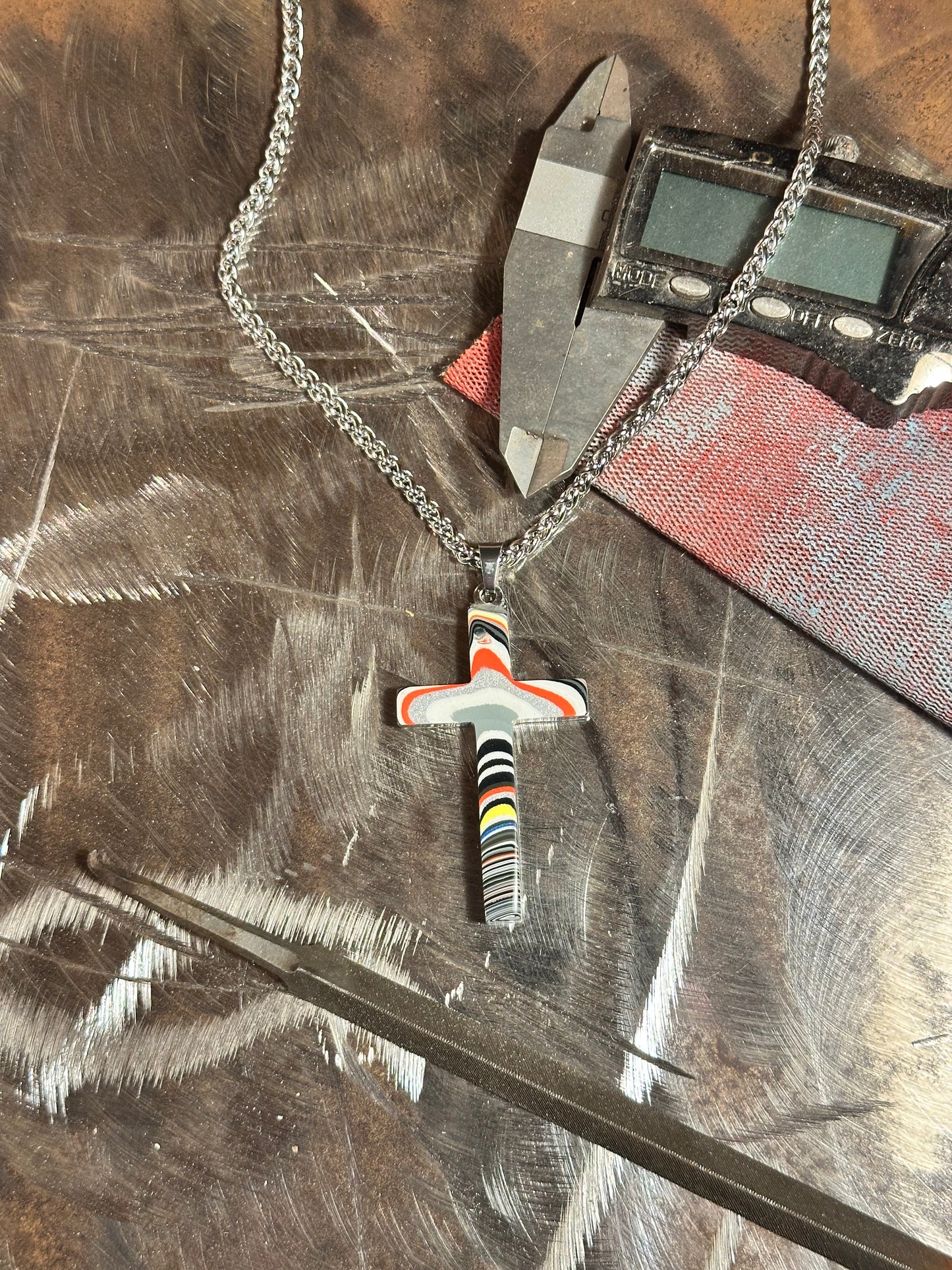 Fordite Cross "Abner"