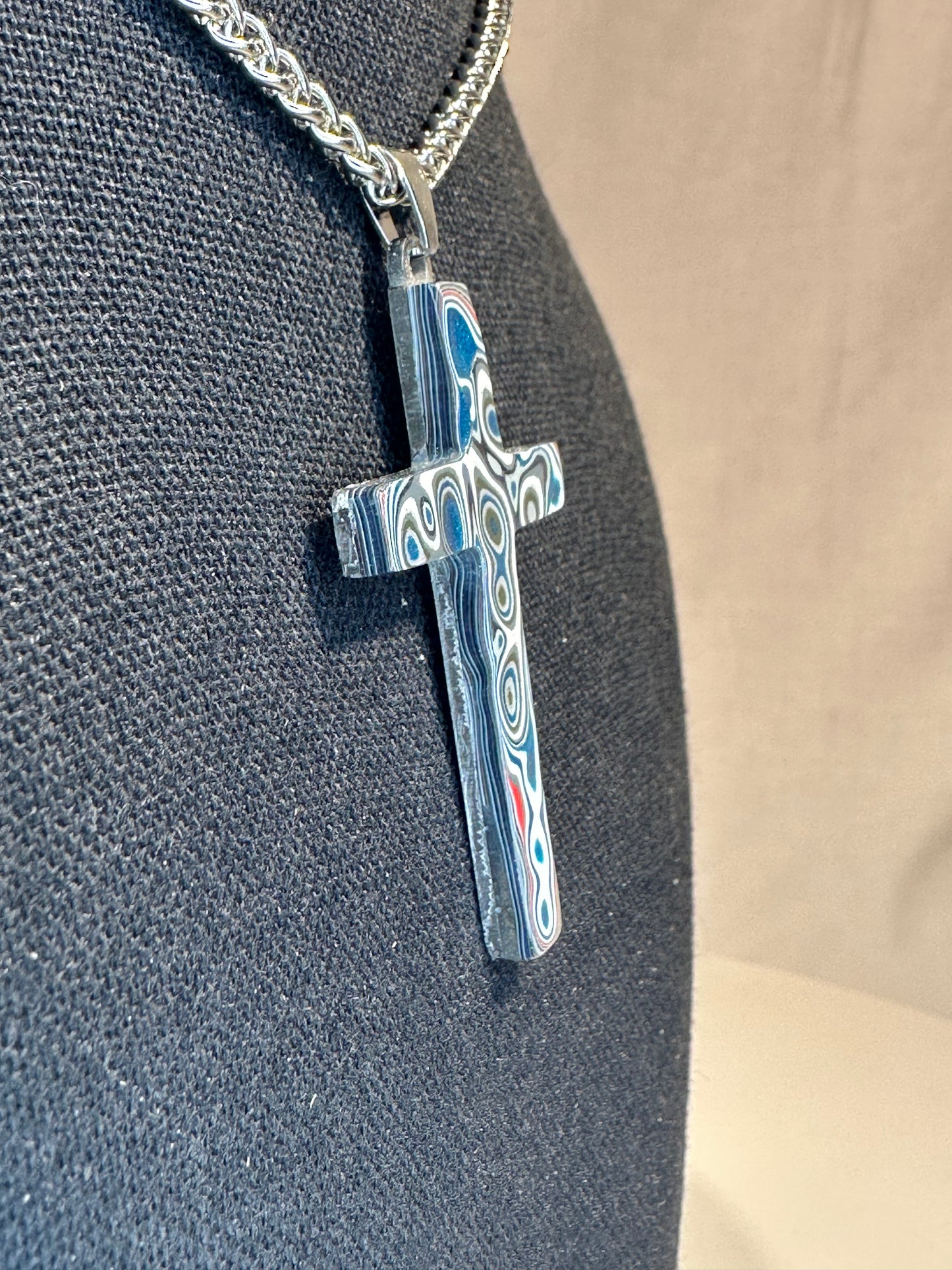 Fordite Cross "Abraham"