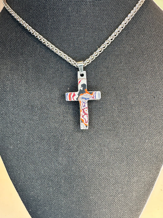 Fordite Cross "Achan"