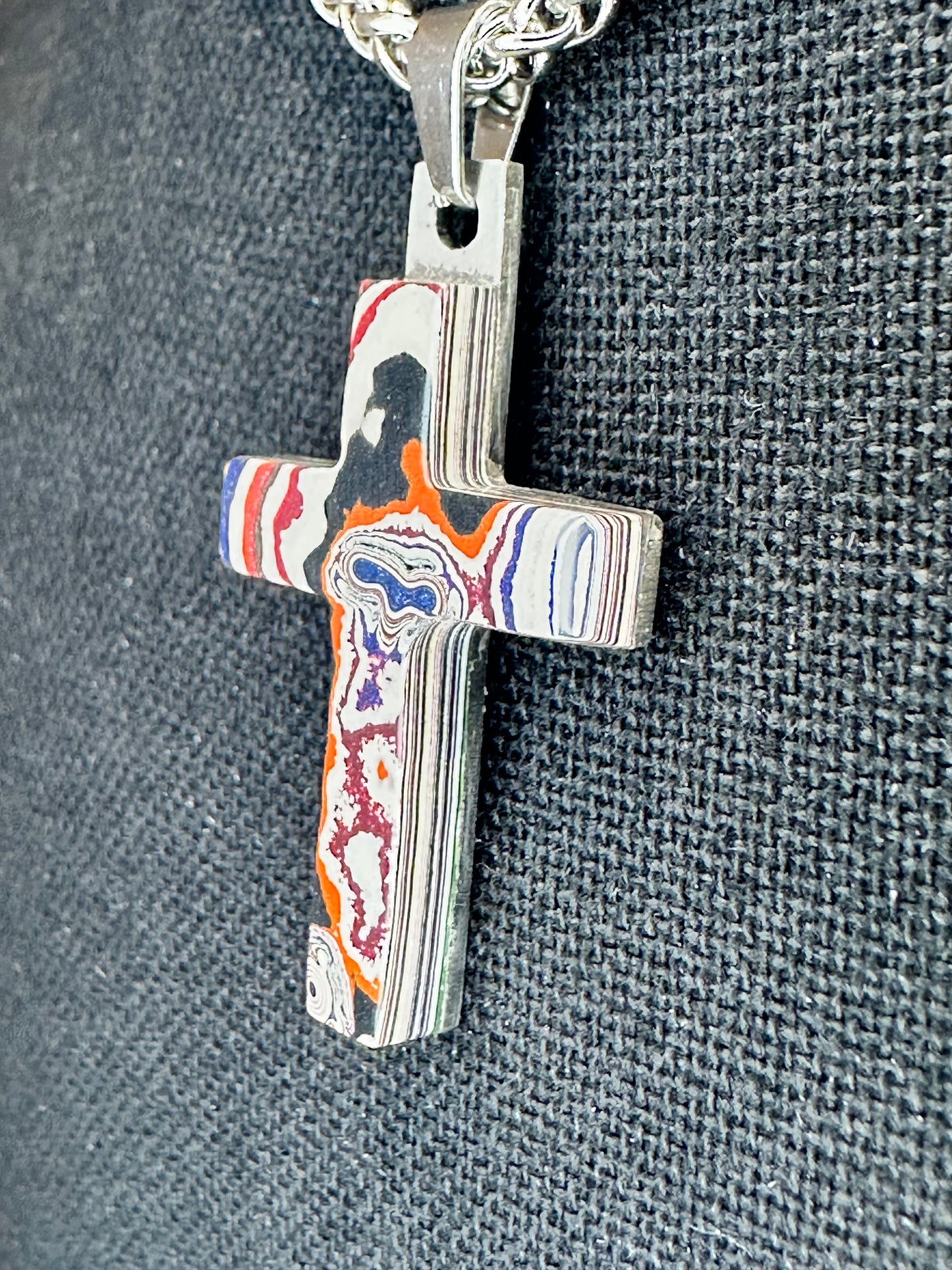 Fordite Cross "Achan"