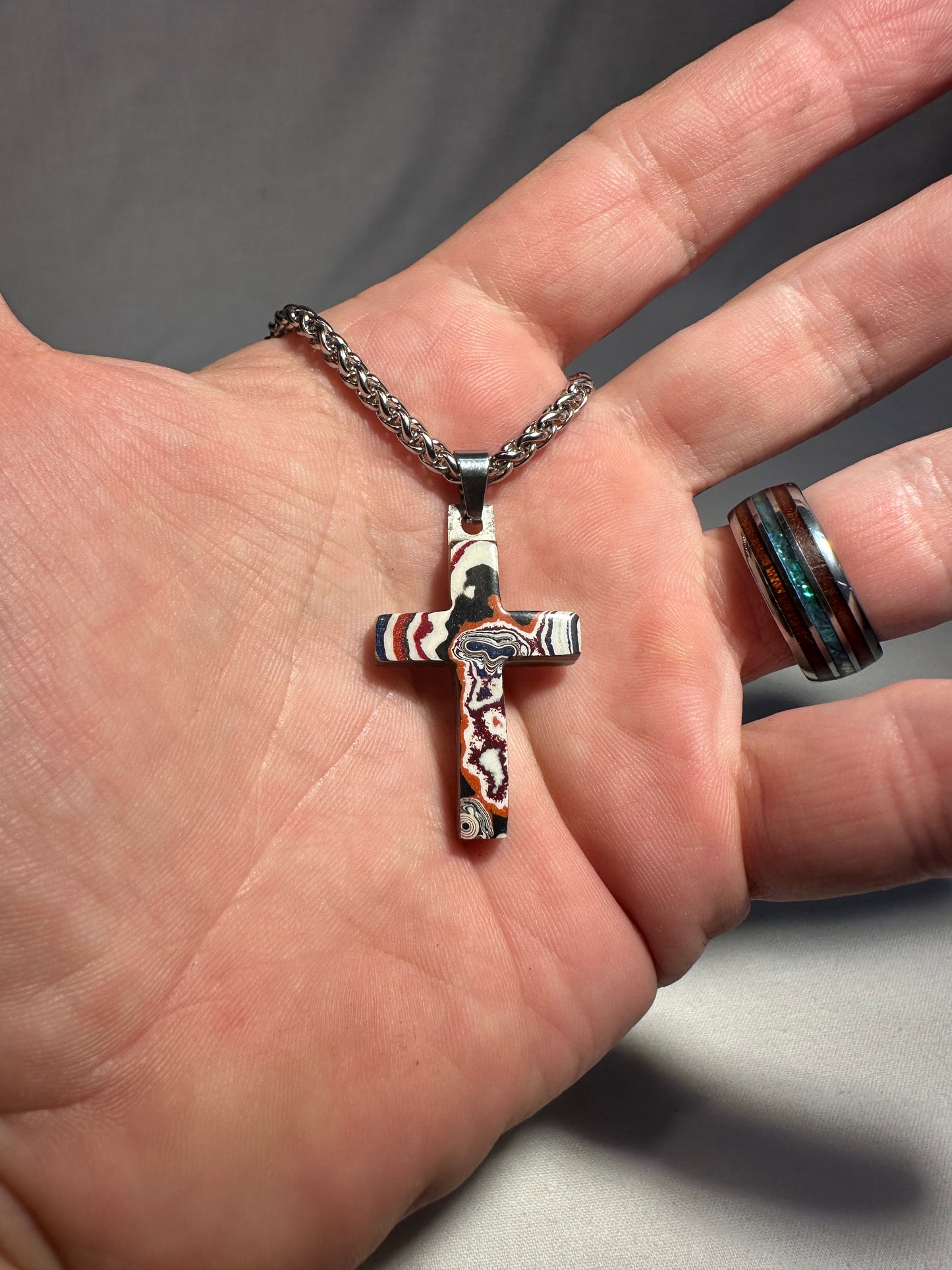 Fordite Cross "Achan"