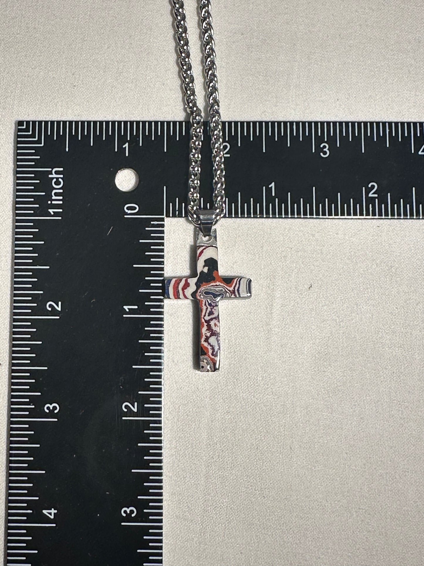 Fordite Cross "Achan"