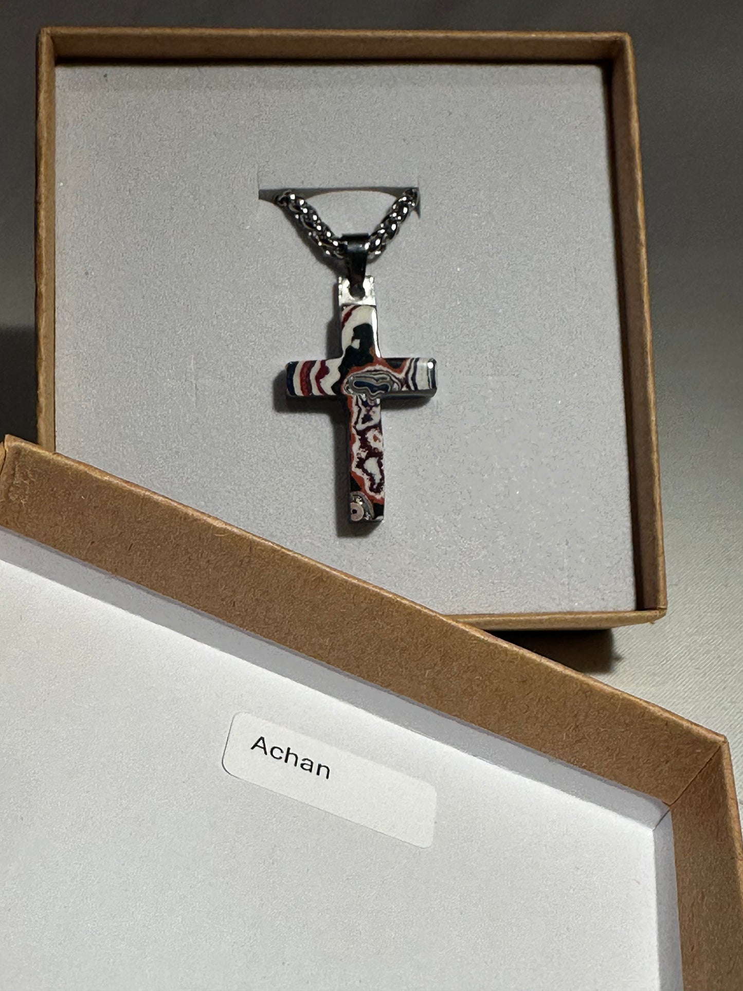 Fordite Cross "Achan"