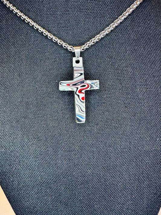 Fordite Cross "Achish"