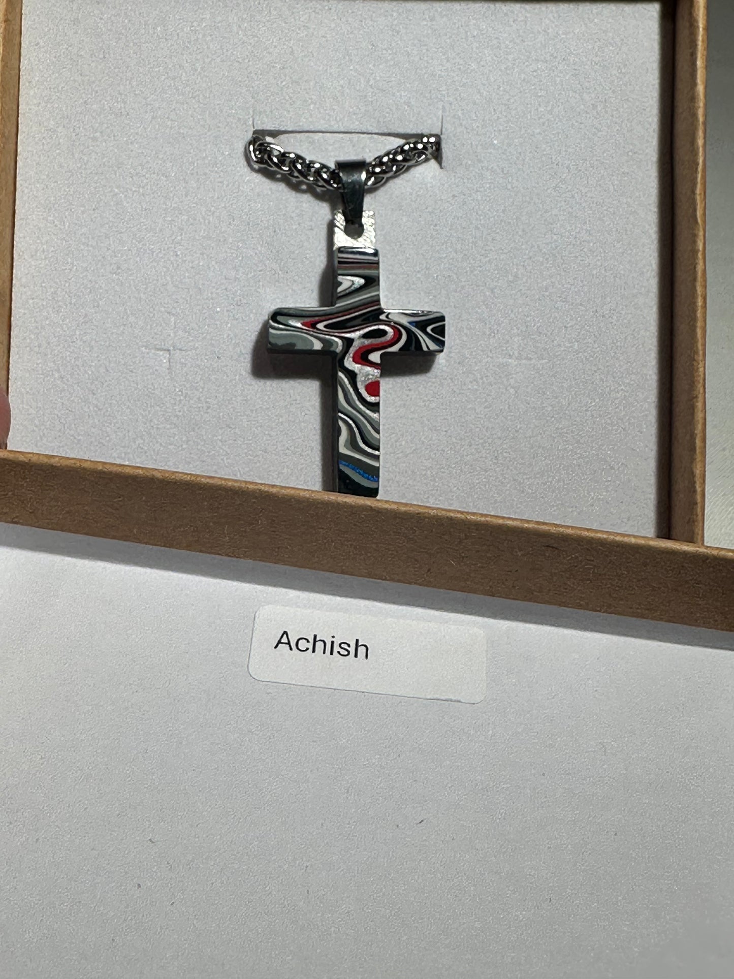 Fordite Cross "Achish"