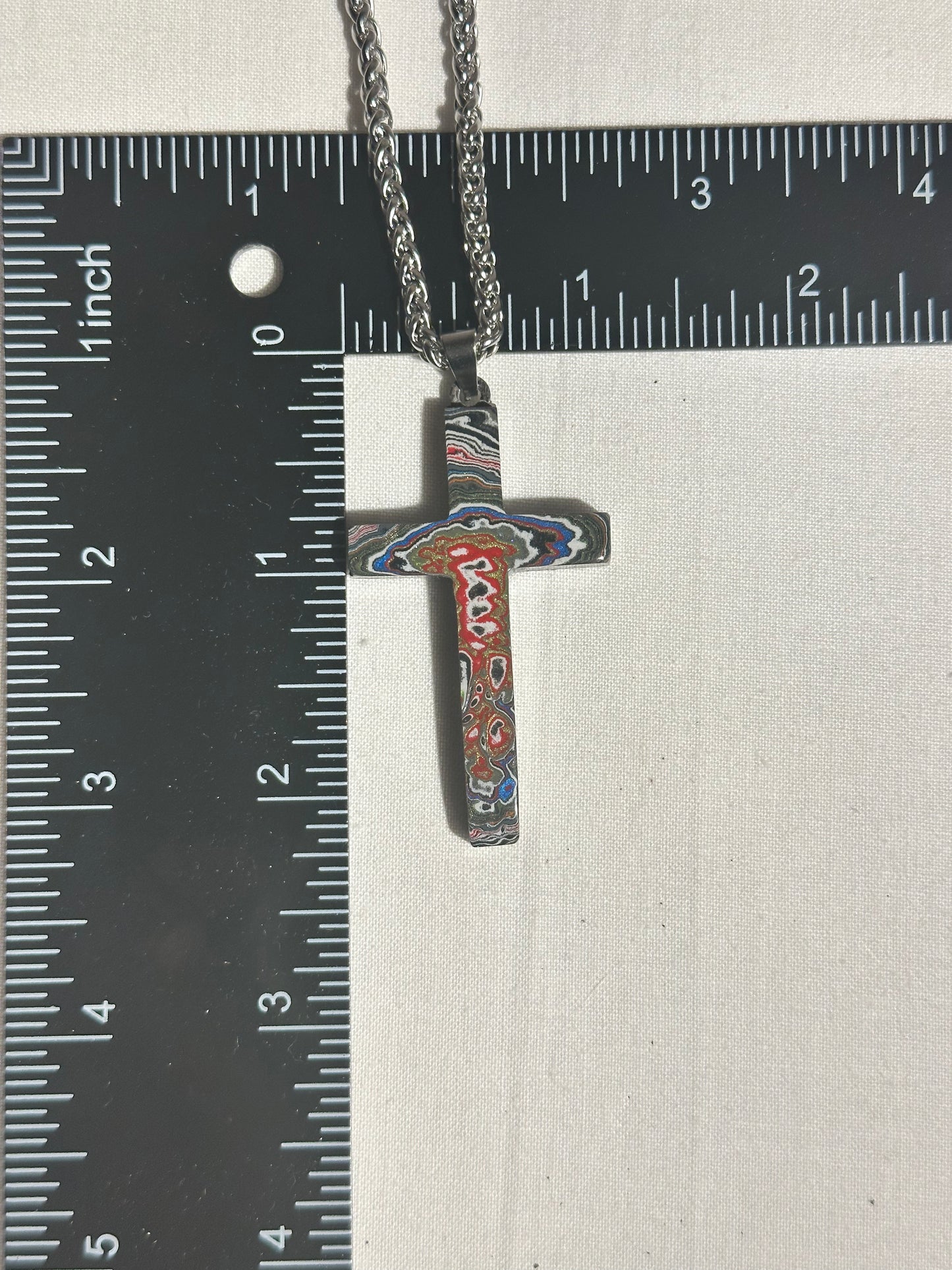 Fordite Cross "Ada"