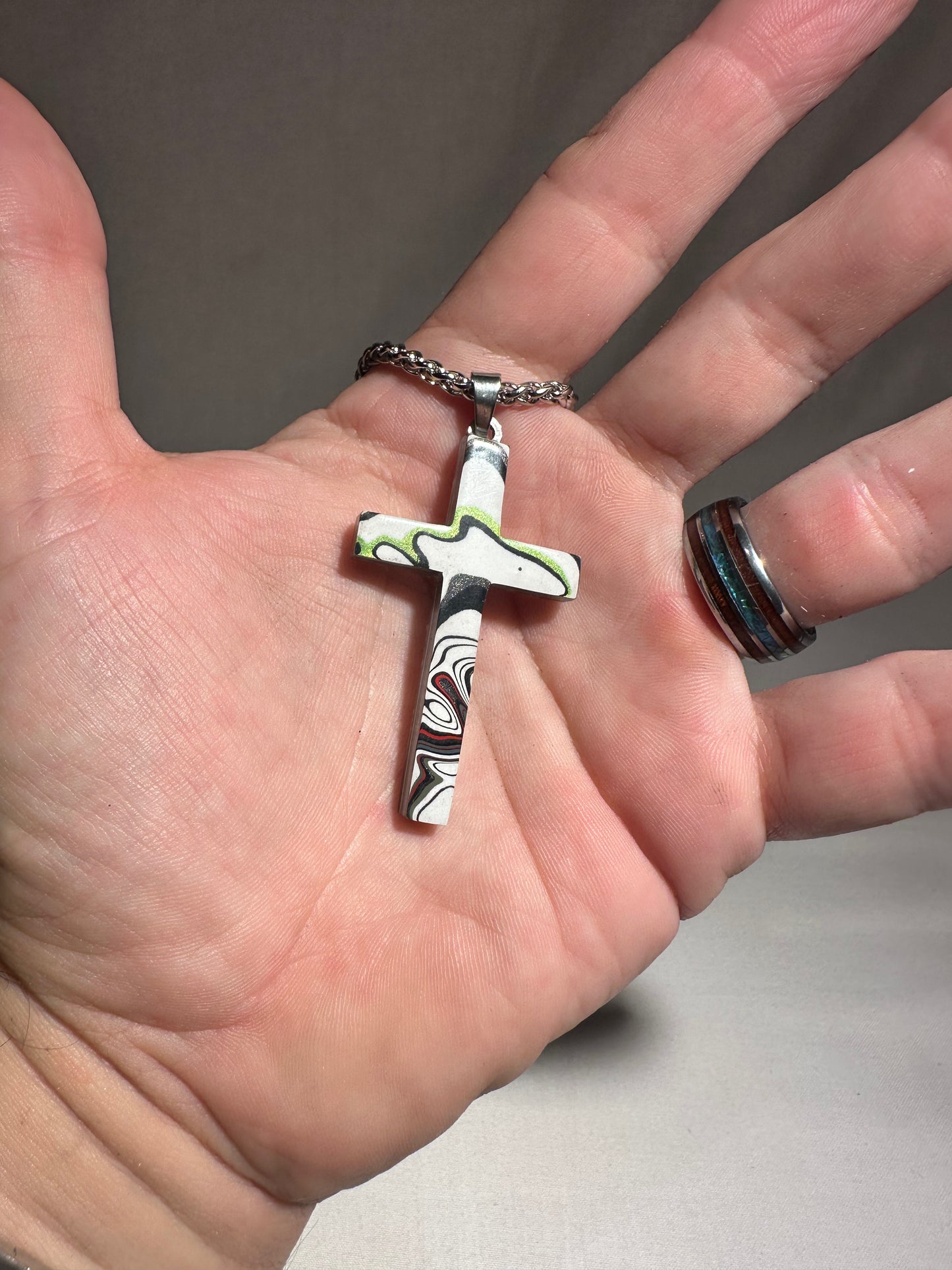 Fordite Cross "Adam"