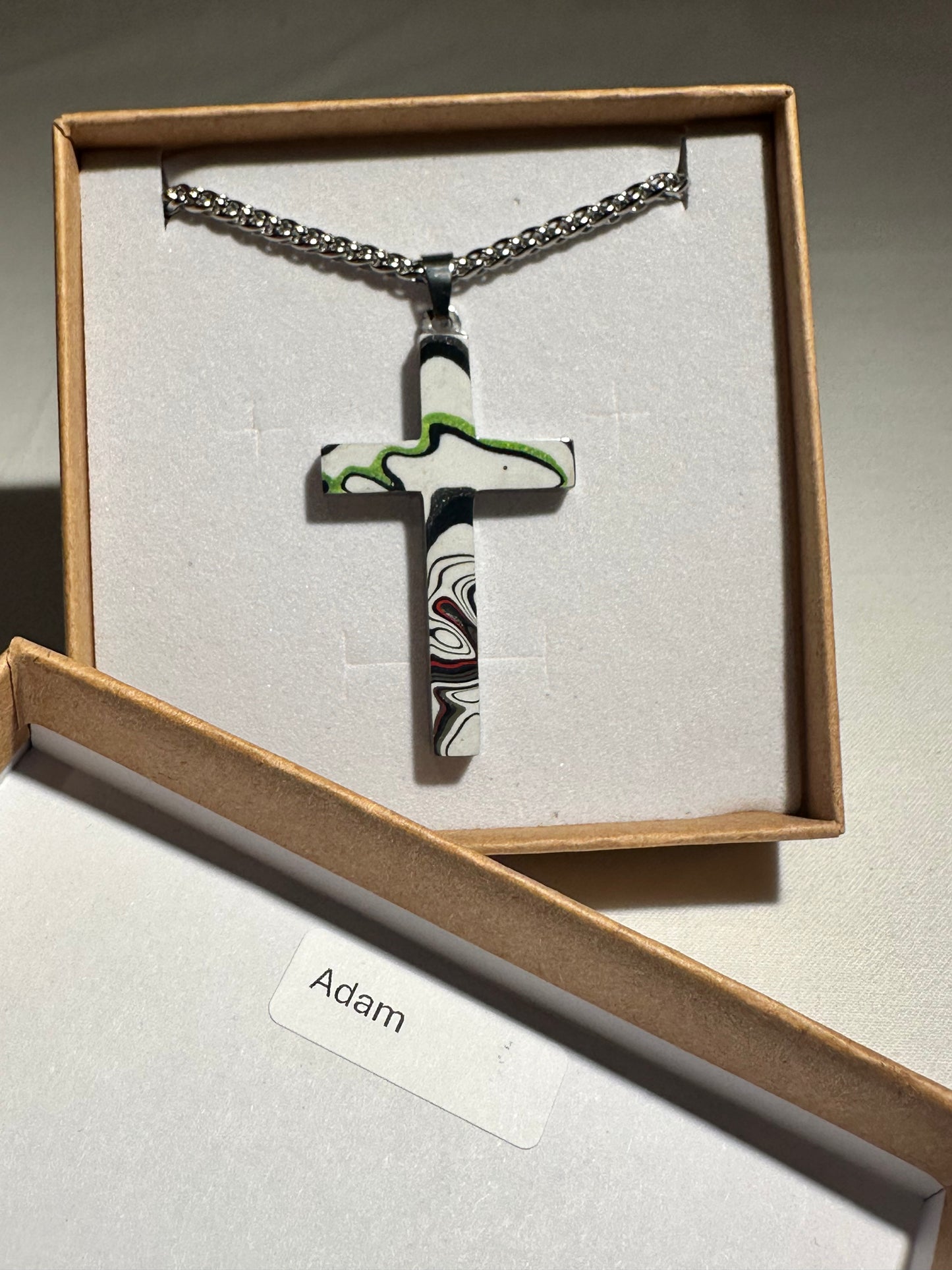 Fordite Cross "Adam"