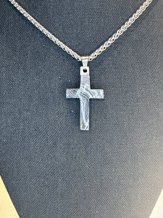 Fordite Cross "Adlai"