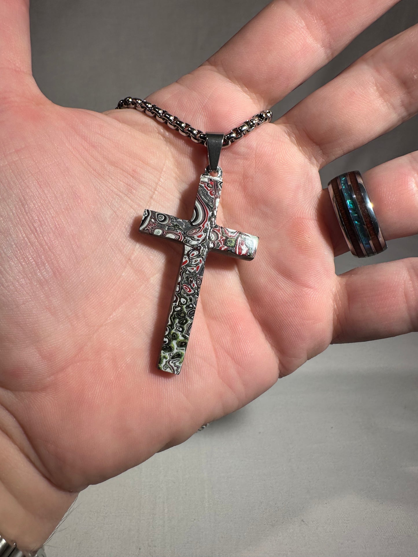 Fordite Cross "Ahaz"