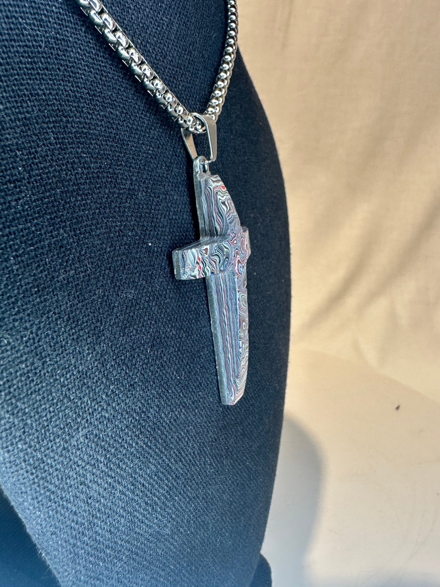 Fordite Cross "Aholiab"