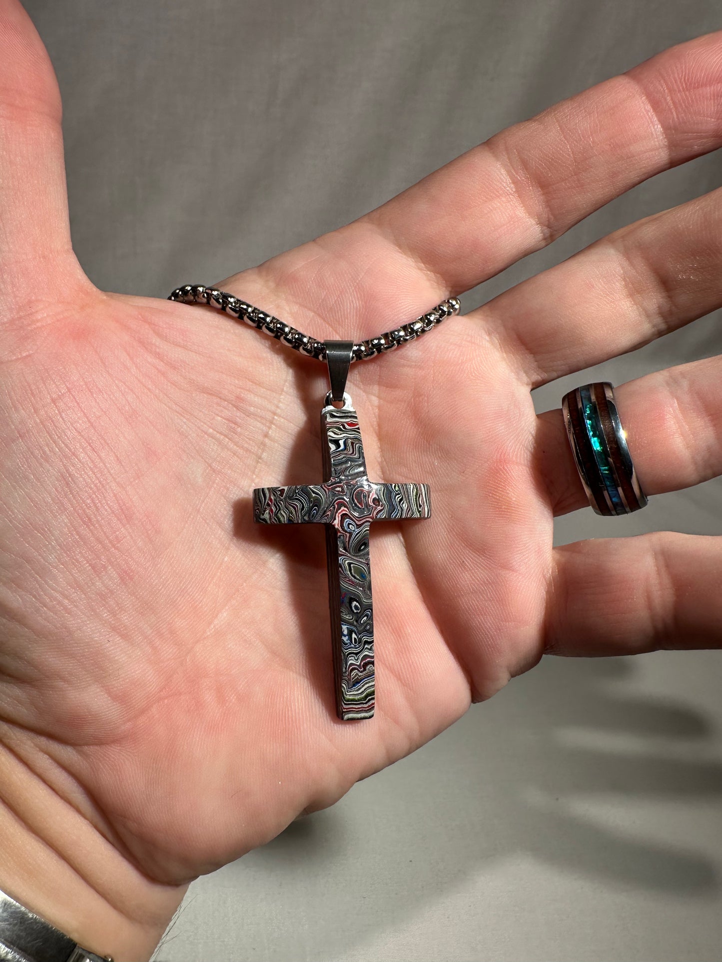 Fordite Cross "Aholiab"