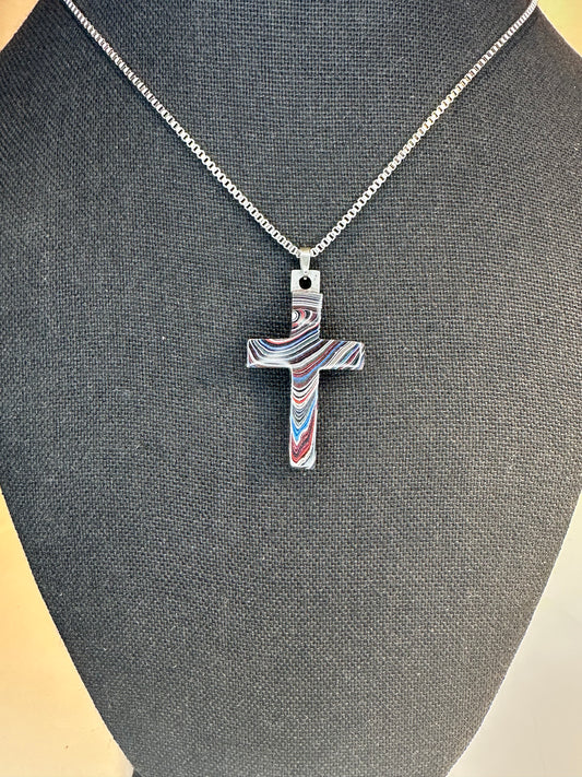 Fordite Cross "Alexander"