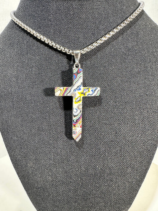 Fordite Cross "Amnon"