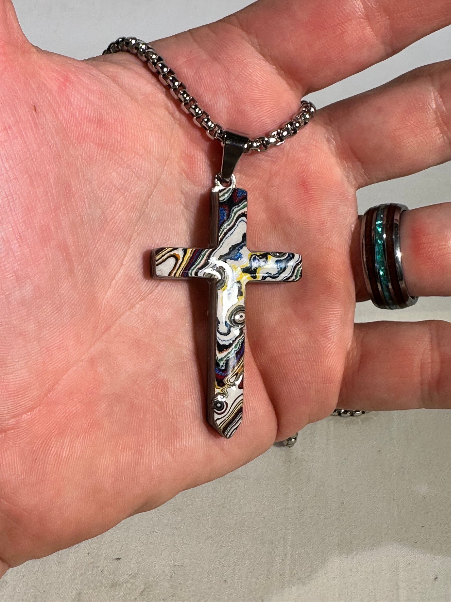 Fordite Cross "Amnon"