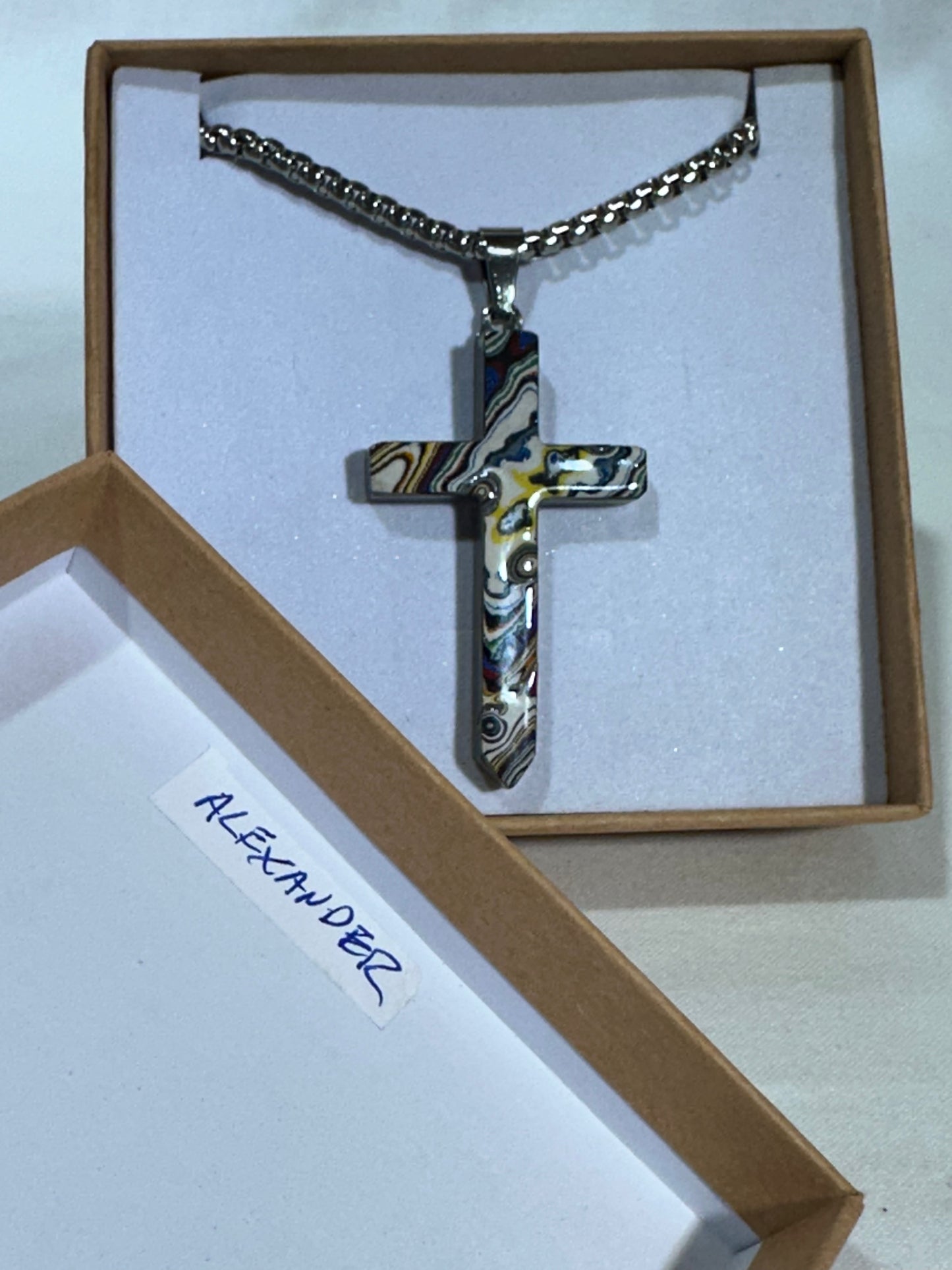 Fordite Cross "Amnon"