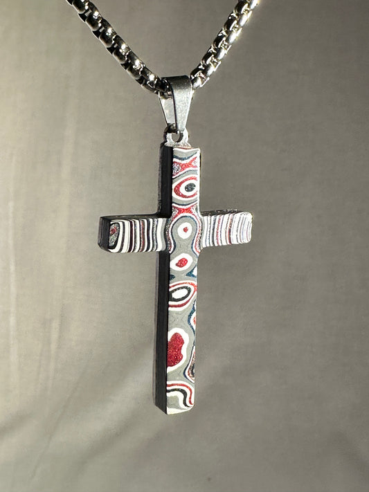 Fordite Cross "Amnon"