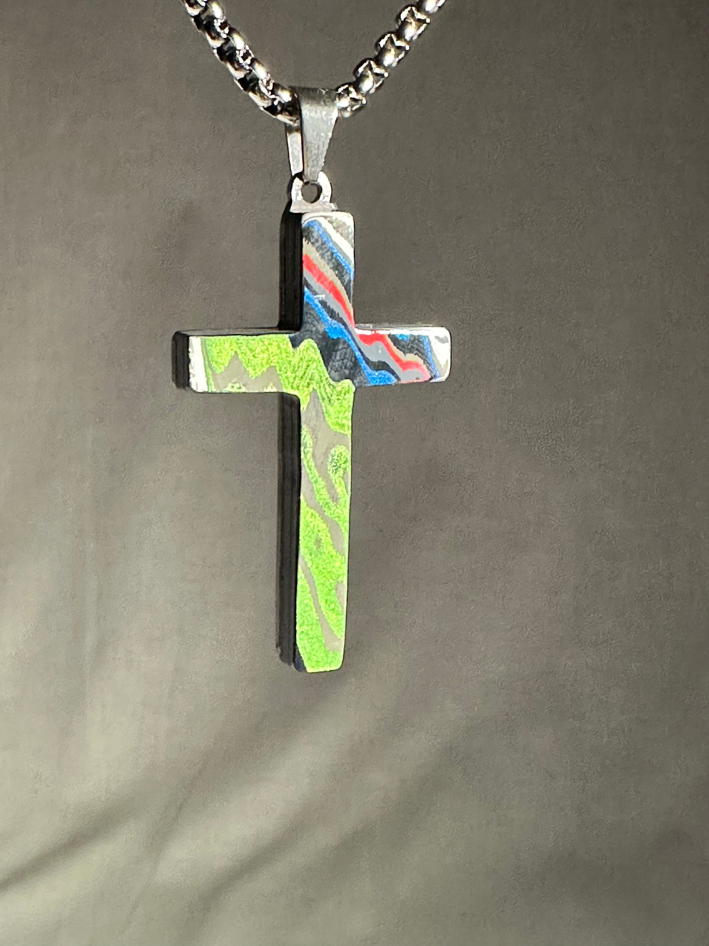 Fordite Cross "Andrew"