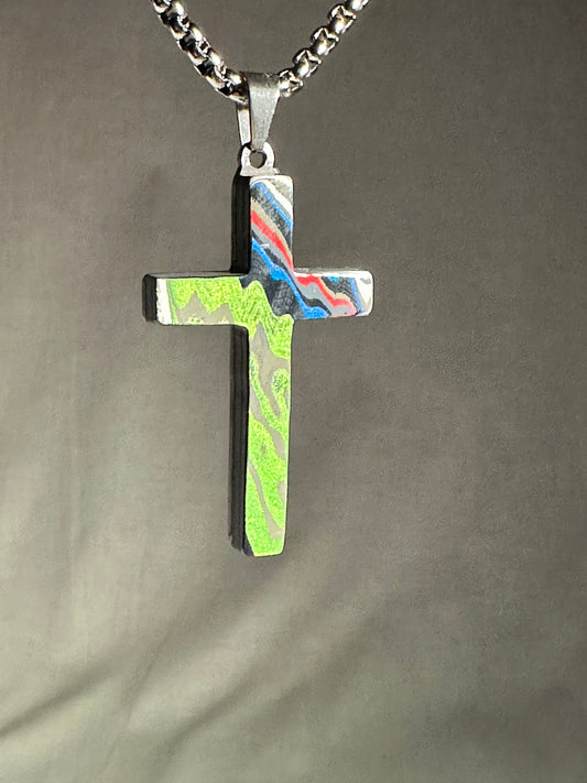 Fordite Cross "Andrew"