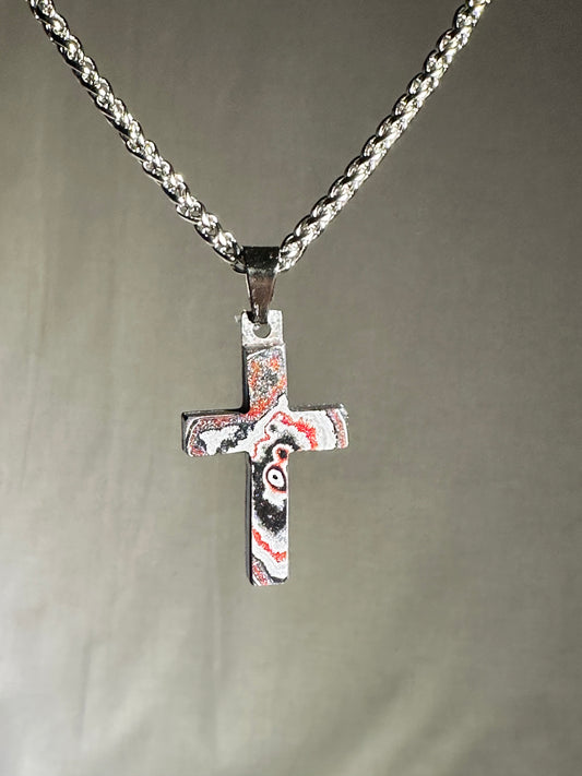 Fordite Cross "Anna"