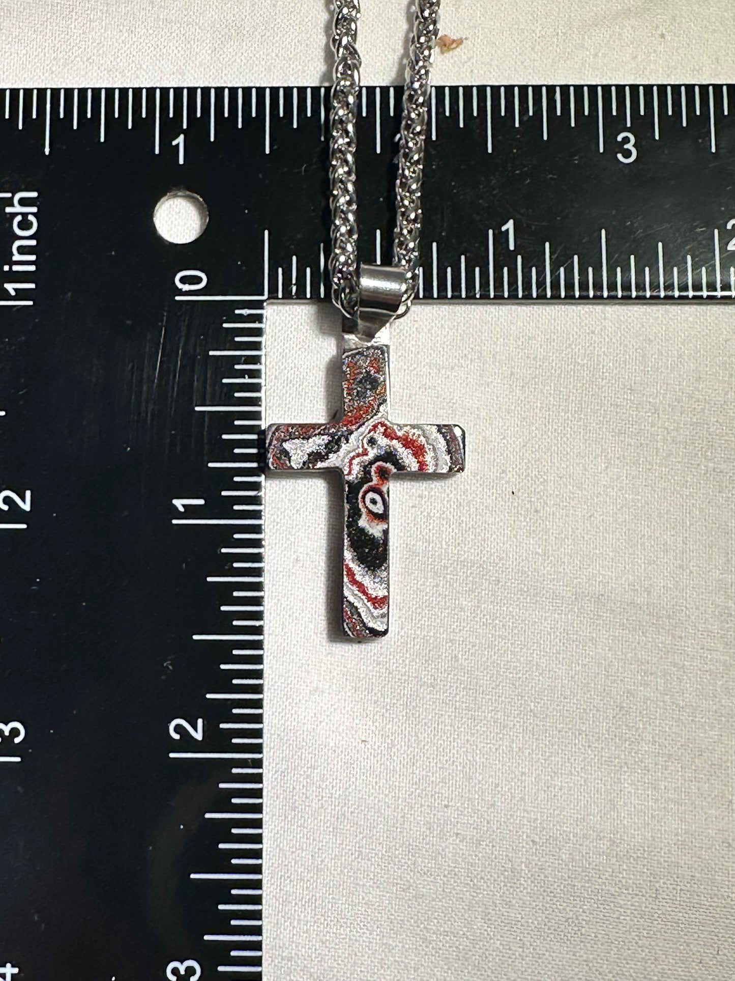 Fordite Cross "Anna"