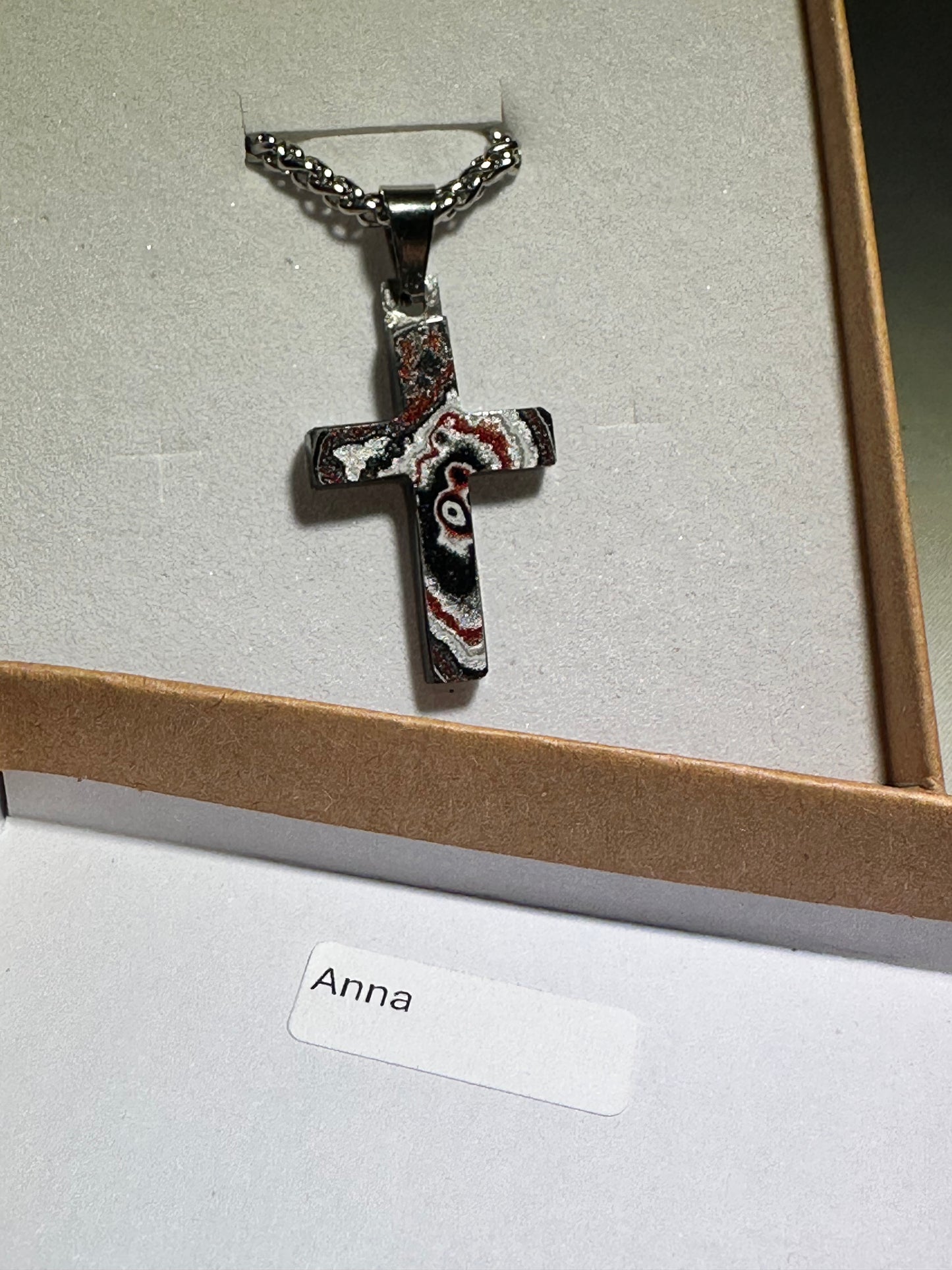 Fordite Cross "Anna"