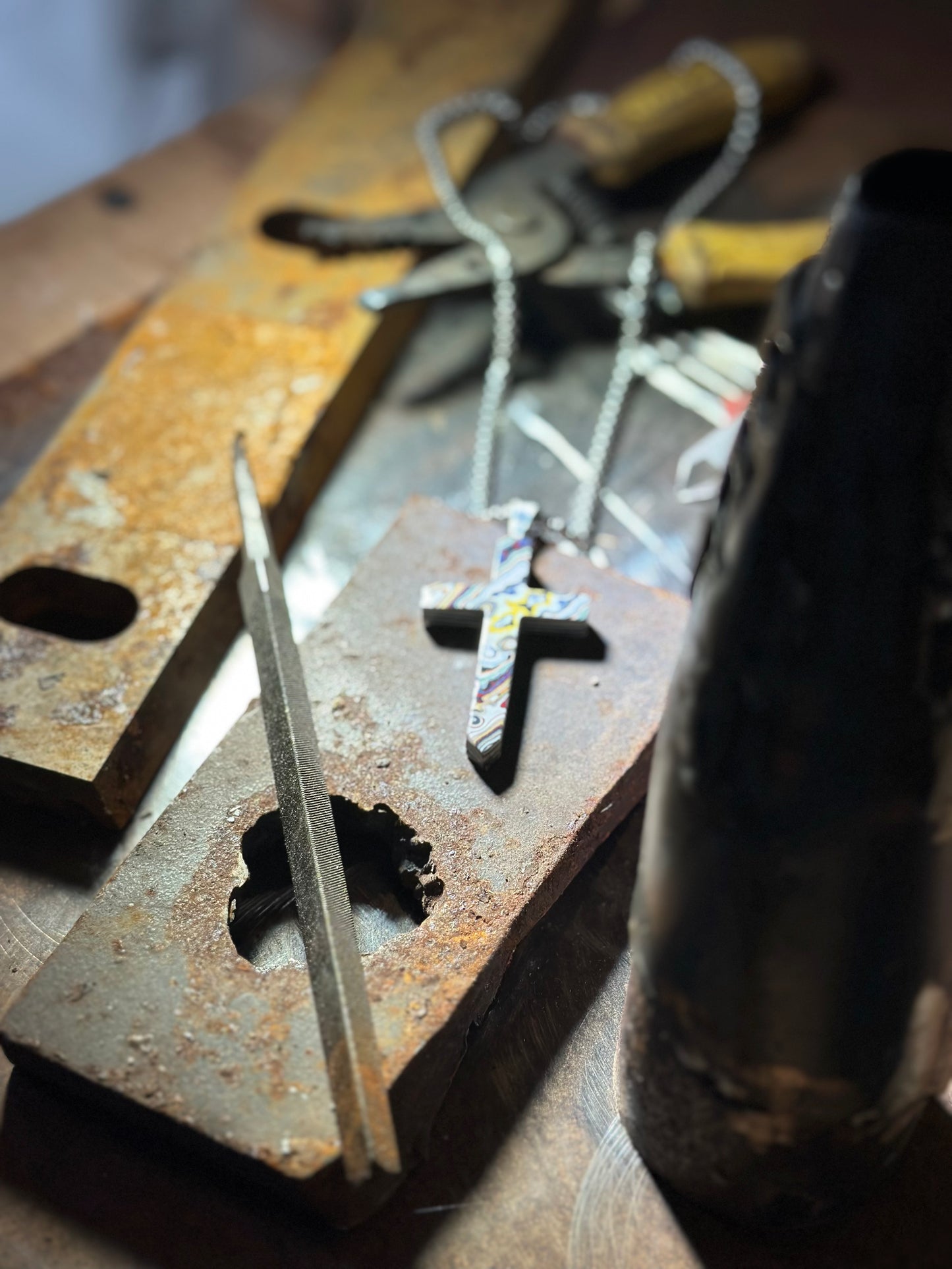 Fordite Cross "Amnon"